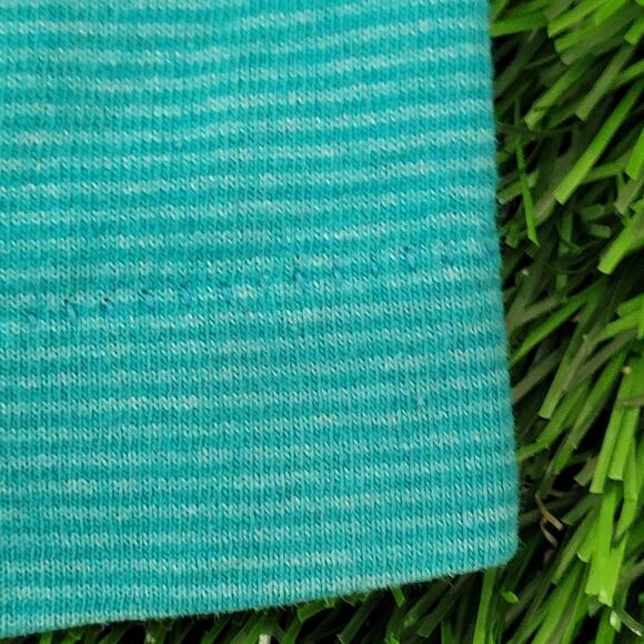 Vintage 90s MOD Stripes Blank Shirt S/M 20x28 Blue USA - Picture 11 of 13